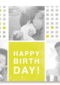 fotokaart liggen happy birthday drie fotoos