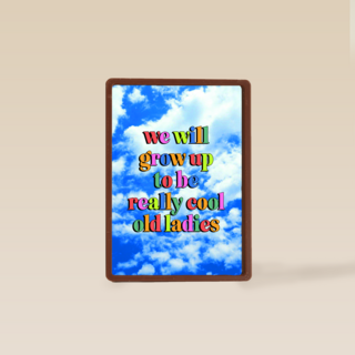 Verjaardagskaart really cool old ladies