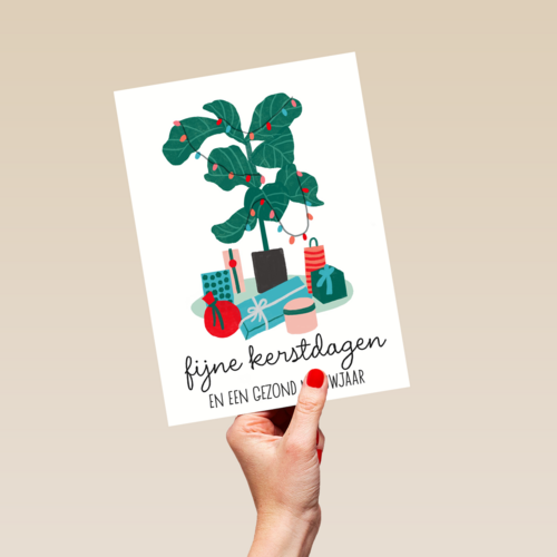 Kerstkaart Hip Gezond nieuwjaar
