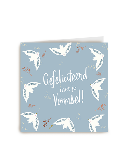 Kaart Hallmark | Vormsel | Gefeliciteerd Met Je Vormsel Blauw