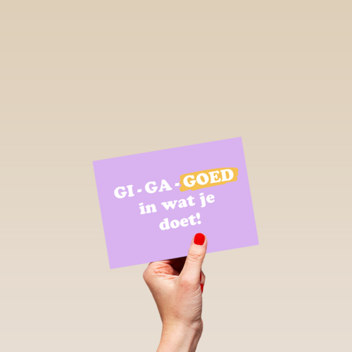 nieuwe baan kaart gi ga goed
