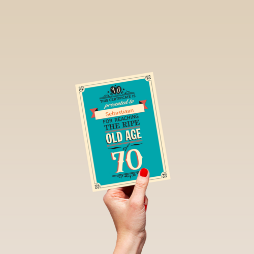 leeftijd zeventig old age