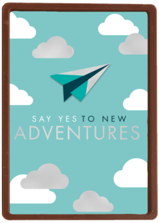 emigratie kaart say yes to new adventures