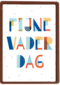 Vaderdag kaart stijlvol designs