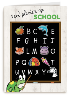 back to school schoolbord plezier op school