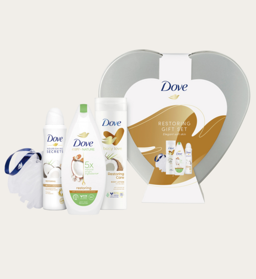 Cadeauset Dove Coconut Restoring