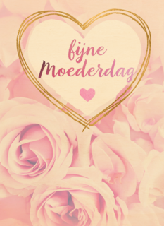 moederdag kaart klassiek rozen fijne moederdag