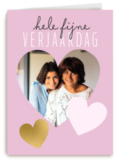 verjaardag kaart foto stijlvol hele fijne verjaardag