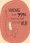 verjaardag kaart grappig vandaag 99 procent kans op heel veel wijn