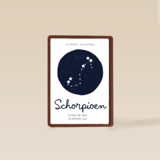 sterrenbeeld kaart schorpioen aanpasbare tekst