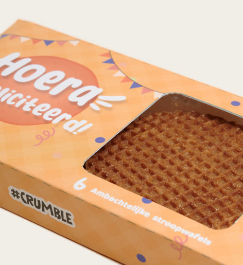 Hoera! Gefeliciteerd Stroopwafels 6 stuks