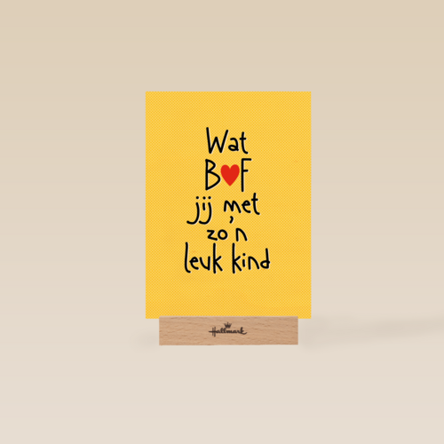 vaderdag kaart wat bof jij met zon leuk kind