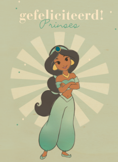prinses kaart disney gefeliciteerd prinses jasmin