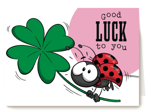 funny mail good luck to you