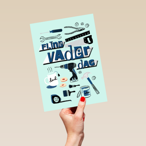 vaderdag kaart gereedschap