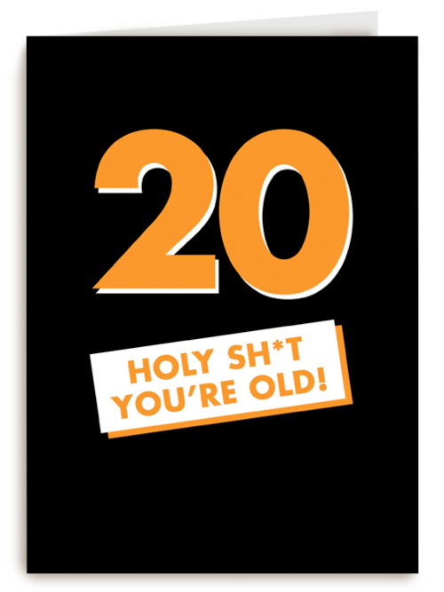 Verjaardagskaart Hallmark | Verjaardagskaart Man 20 Holy Shit You Are Old