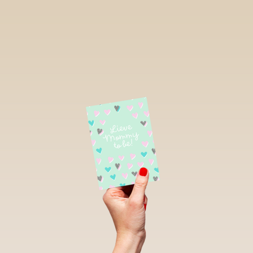 moederdag kaart lieve mommy to be