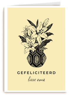 een mooie bos bloemen voor een mooie jarige