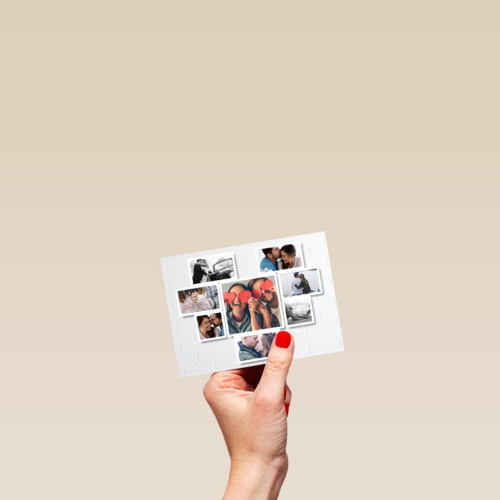 fotocollage aan de muur