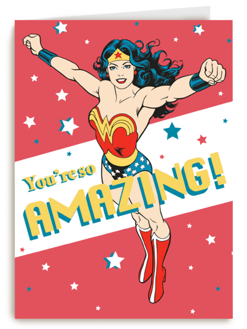 Wonderwoman moederdagkaart