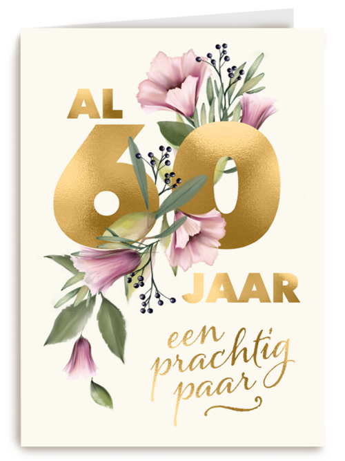 Huwelijksjubileum al 60 jaar een prachtig paar