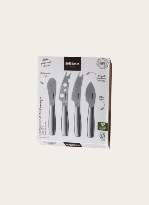 Boska Mini Kaasmessenset 4 Stuks | Old Amsterdam Cadeau Borrelpakket |