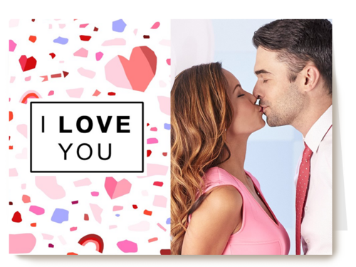Kaart Hallmark | Liefde Valentijn | I Love Love You Fotokaart
