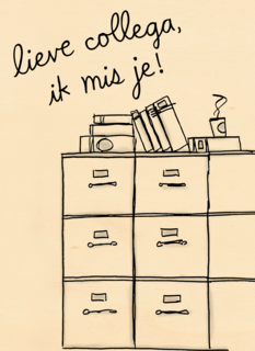 Missen kaart Lieve collega ik mis je