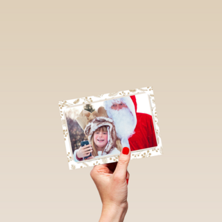kerstman fotokaart