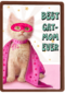 moederdagkaart humor best kat mom ever