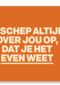 Ik schep altijd over jou op AndC