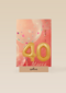 verjaardag kaart leeftijden 40 vrouw ballonnen