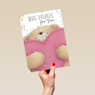 valentijnkaart big hugs for you