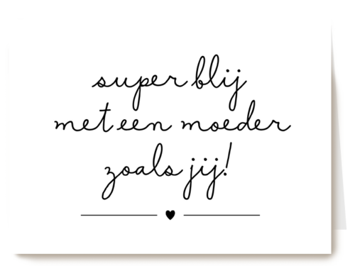 Kaart Hallmark | Moederdag | Moederdagkaart Hip Tekst Superblij Met Een Moeder Zoals Jij
