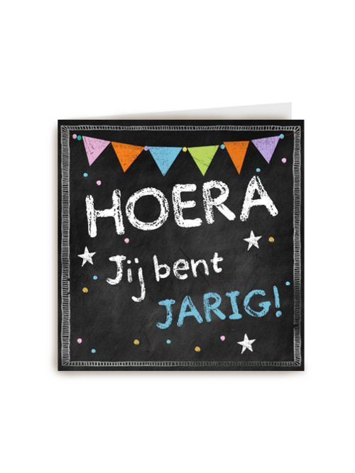 Verjaardagskaart Hallmark | Schoolbord Met Feestslinger