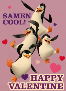 Penguins Samen Cool Valentijn