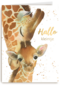 geboorte hallo kleintje giraffe