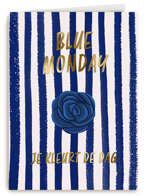 Kaart | Compliment | Blue Monday Je Kleurt De Dag