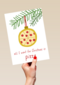 Kerstkaart Grappig All I want for Christmas is pizza