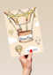 Geboorte felicitatie ballon met beer