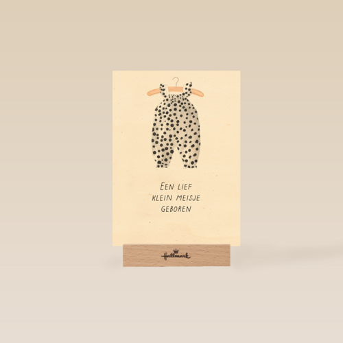 Geboorte felicitatie dochter lief klein meisje