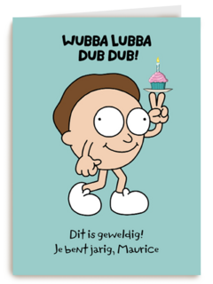 Rick Morty Wubba Lubba Dub Dub