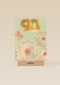 Turnowsky kaart met bloemen en vlinders 90 jaar