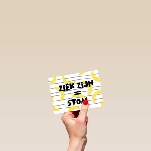 Beterschapskaart ziek zijn is stom