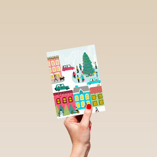 Kinderpostzegels dorp
