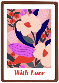 Valentijnskaart with love