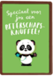 beterschapsknuffel van een panda