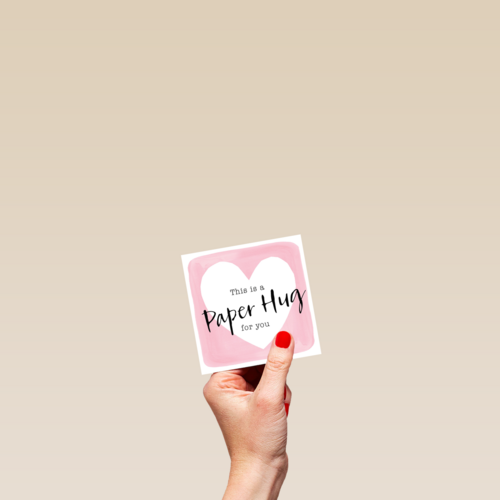 this is a lovely paper hug for you this valentine