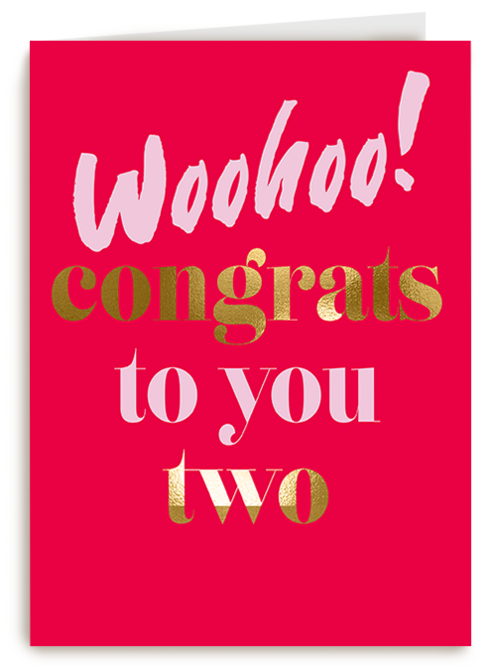 Kaart Hallmark | Huwelijksjubileum | Love Story Woohoo Congrats You Two