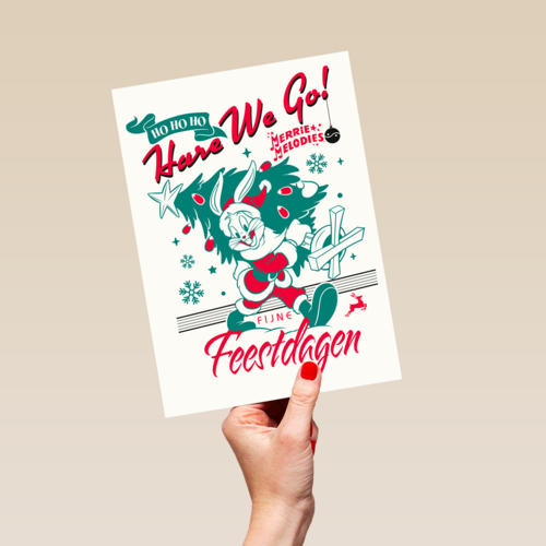 fijne feestdagen van bugs bunny